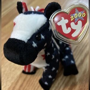 Ty Beanie Baby  Lefty 2000 DOB July 4, 2000